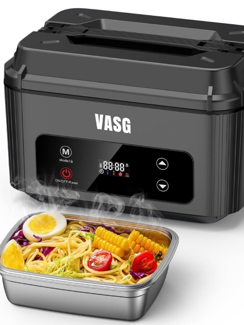 Heated Lunch Box Rechargeable 12000mAh Cordless Food Warmer – NEW